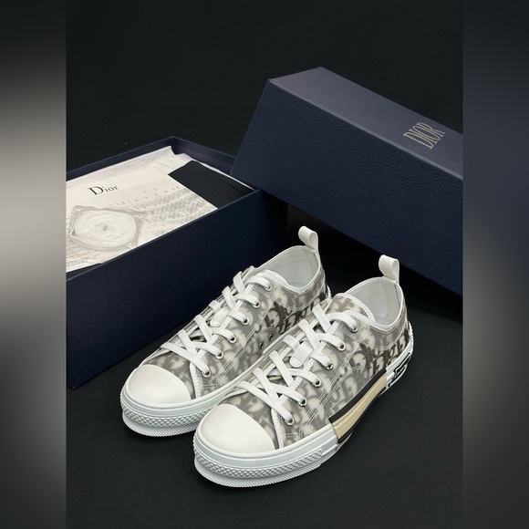 Christian Dior B23 Low Top Logo Oblique - Picture 1 of 9